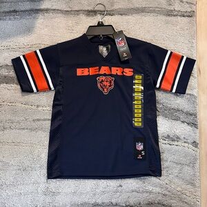 NFL Chicago Bears Navy Blue & Orange Kids Jersey Shirt